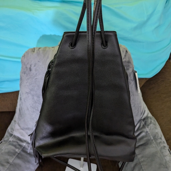 Victoria's Secret pull string fringe backpack bag - Picture 2 of 4